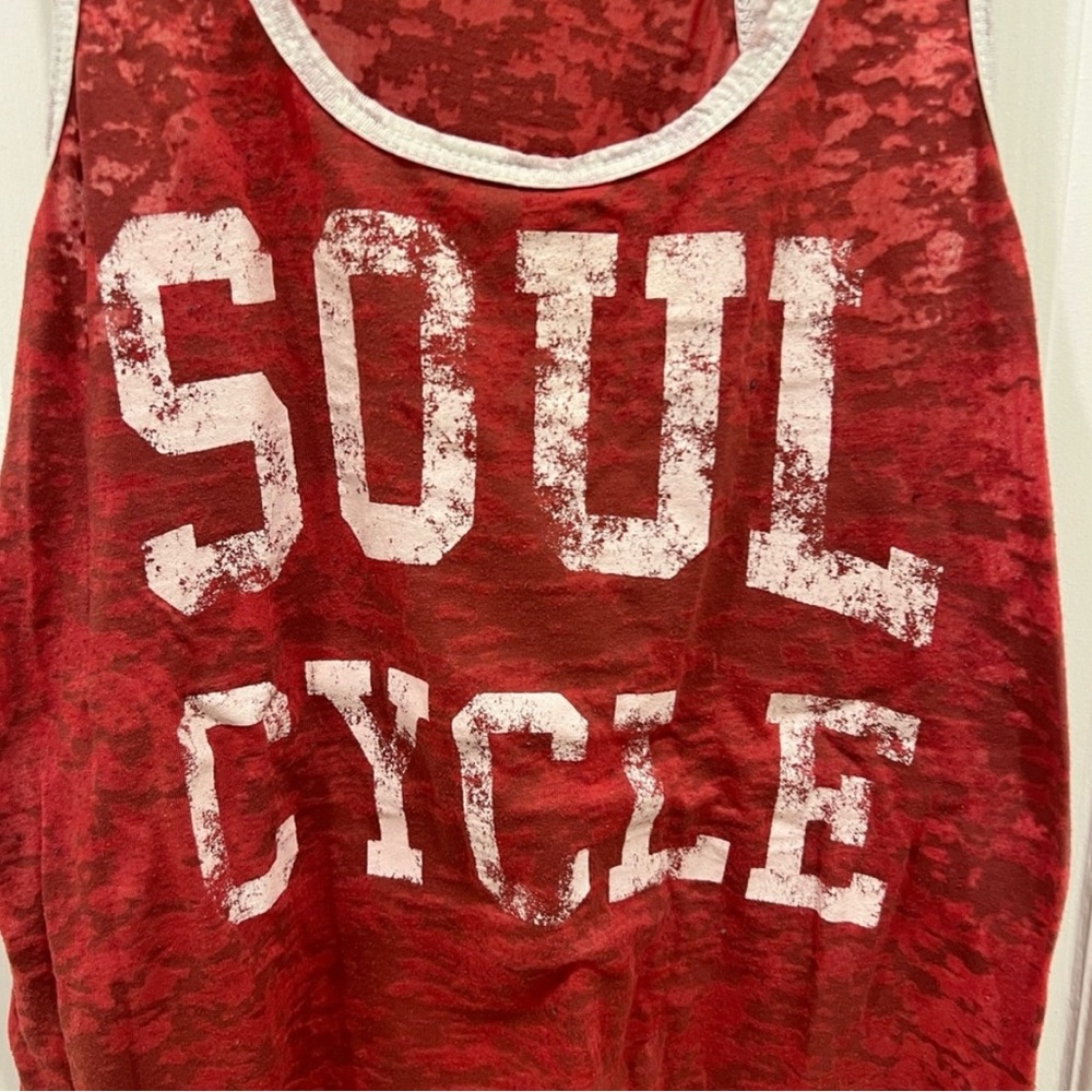 SoulCycle Women's Maroon Cotton Collegiate Tank Top Size S Soul Cycle - Picture 2 of 4